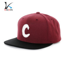 Kaixin Cap en gros Snapback Hat plat bord 6 panneau 3D broderie Logo chapeau et chapeau homme chapeau